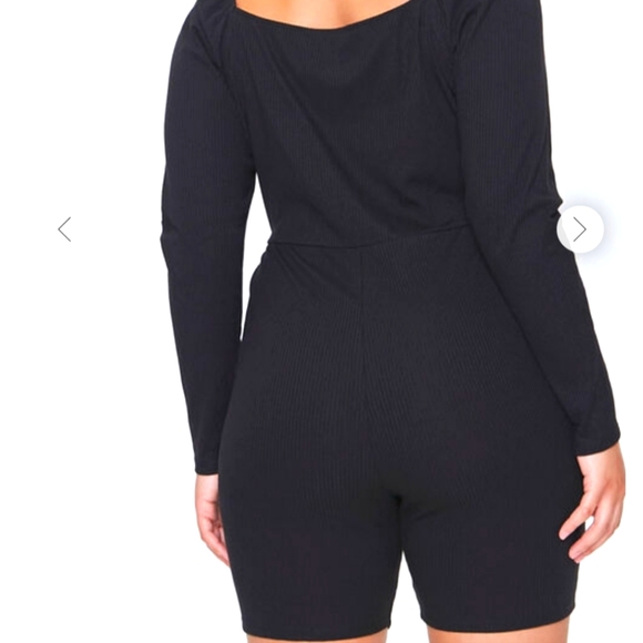 Plus Size Forever 21 Shirred Rib-Knit Romper - Picture 2 of 3